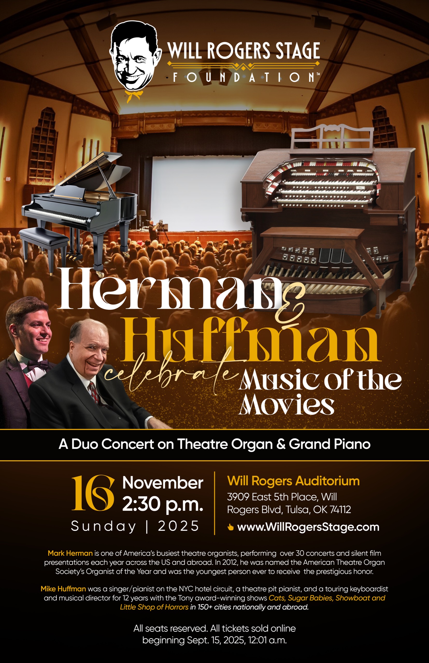 Herman & Huffman Concert Poster